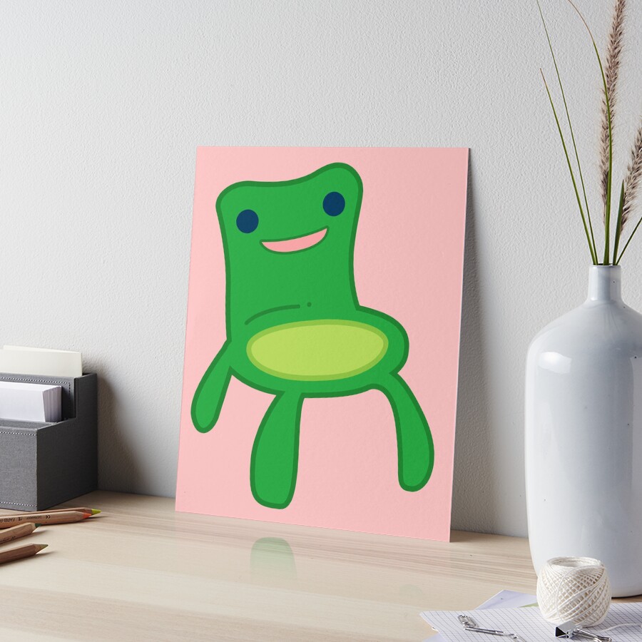 Cute Froggy Chair Cute Froggy Chair Art Board Print