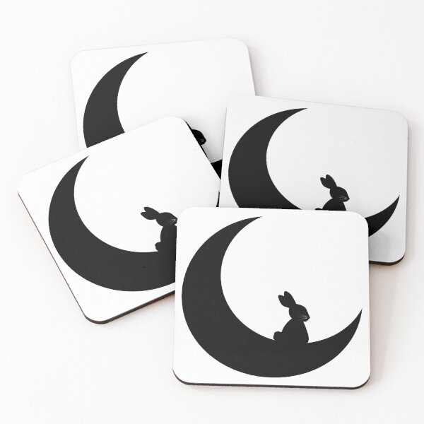 Item preview, rabbit on moon designed and sold by workofari.