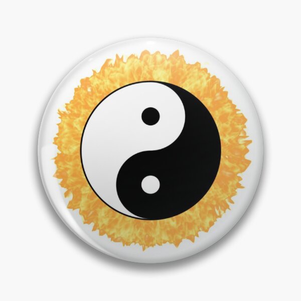 Item preview, Yin And Yang Repeating Pattern (With Fire) designed and sold by Pendy777.