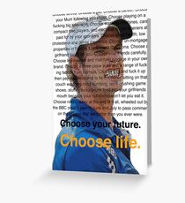 Andy Murray Trainspotting quote Greeting Card