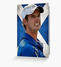 Andy Murray Scottish Flag Greeting Card