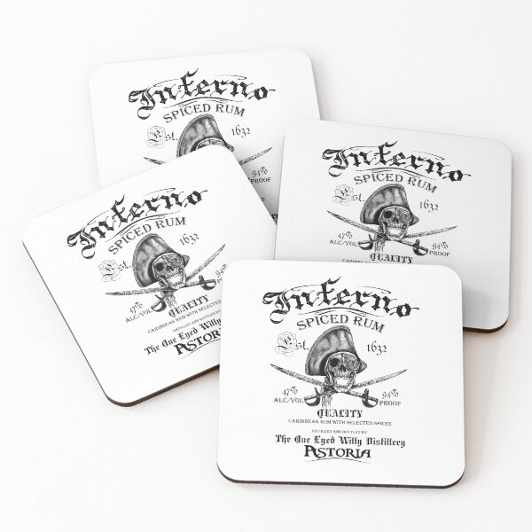 Item preview, Inferno Rum designed and sold by SideQuest - Scribbled Chaos!.