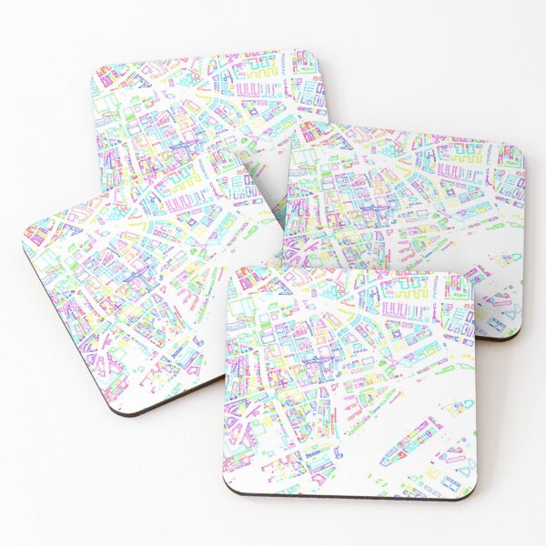 Item preview, Rotterdam Colour Pencil Style designed and sold by Data-Driven Map Designs.
