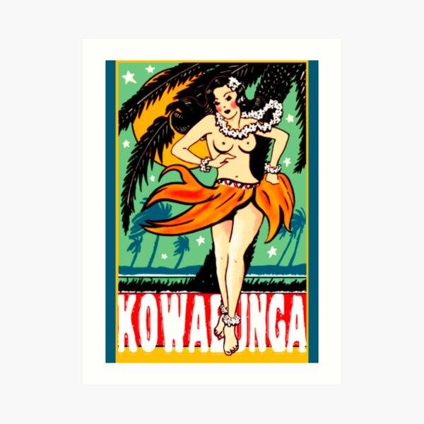 Kowabunga! Art Print