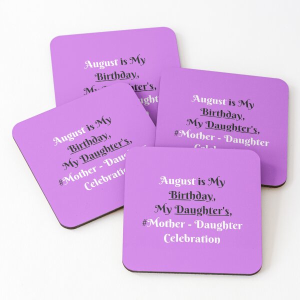 Item preview, August Birthday - Mother - Daughter Celebrations designed and sold by Susan Pfrender.