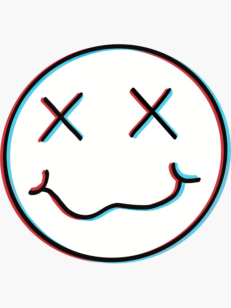 Anything Nirvana Sad Face Style Sticker