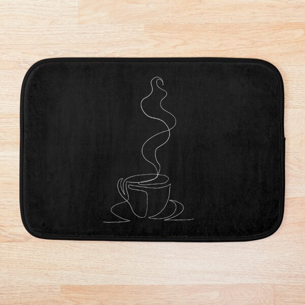 Item preview, White coffee outline  designed and sold by ouatisworld.