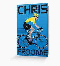 Chris Froome Yellow Jersey Greeting Card