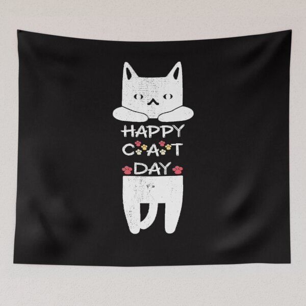 Item preview, HAPPY CAT DAY INTERNATIONAL CAT DAY designed and sold by Andrea Lina.