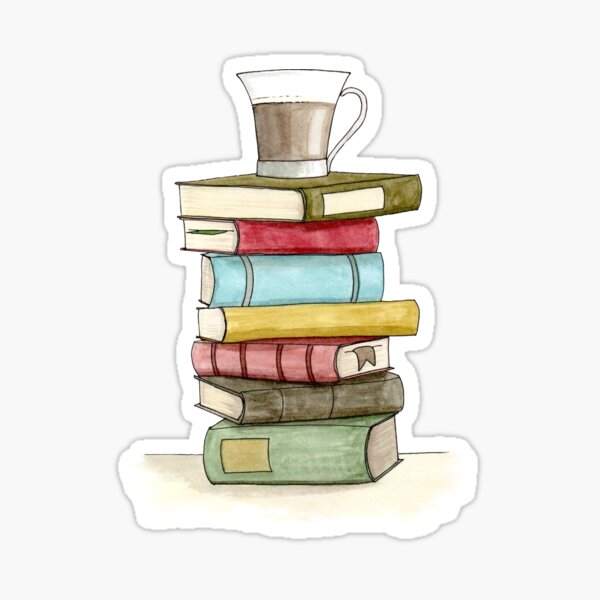 The Stack of Books Sticker