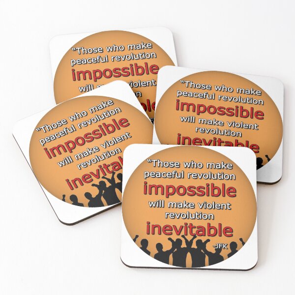 Item preview, Revolution JFK Quote designed and sold by AllLeftSides42.