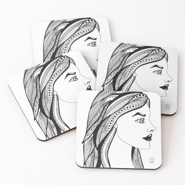 Item preview, Girl with beautiful hair designed and sold by klabukova-y.
