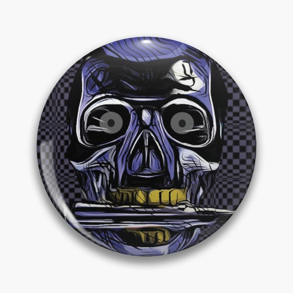 Item preview, Cyborg Skull with a Bullet In His Teeth designed and sold by ColorfulMystic.