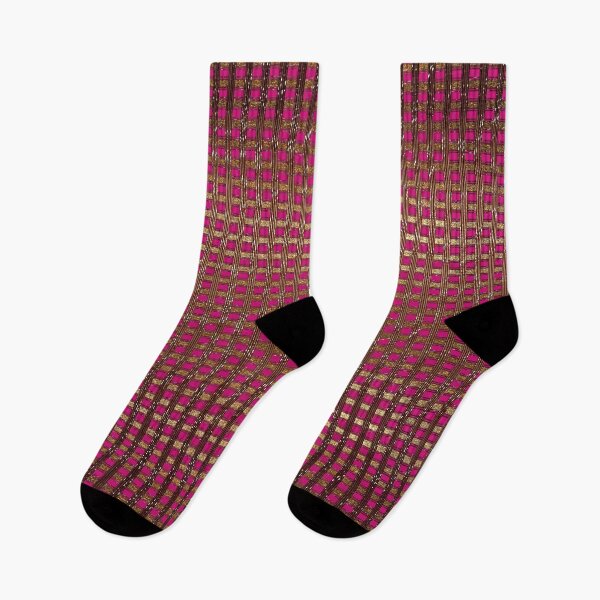 Aperçu de l'œuvre Noble quadrillage damier brillant Or Rose Karo créée et vendue par Xarah.