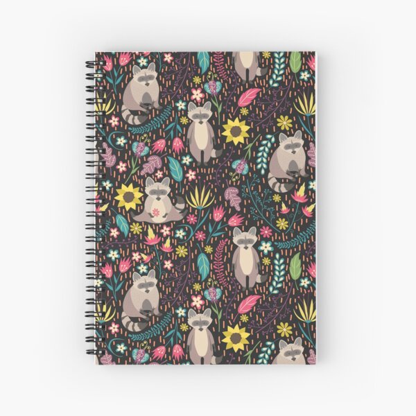 Item preview, Raccoons bright pattern designed and sold by JuliaBadeeva.