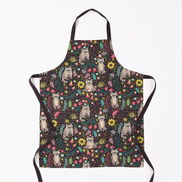 Item preview, Raccoons bright pattern designed and sold by JuliaBadeeva.