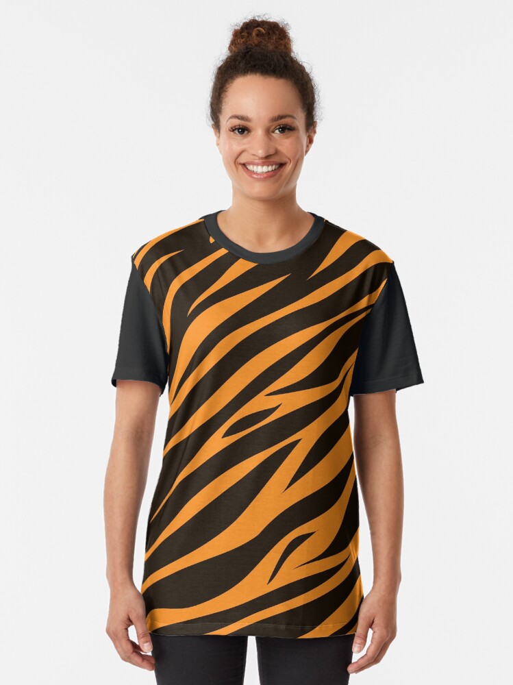 tiger striped shirt womens