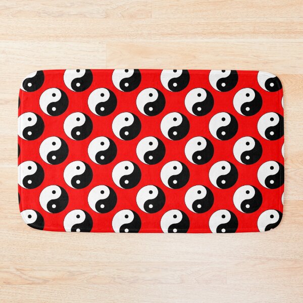 Item preview, Yin And Yang Repeating Pattern (Red Background) designed and sold by Pendy777.