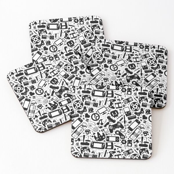 Item preview, Video Gamer Pattern Black and White designed and sold by Jarrod Vandenberg.