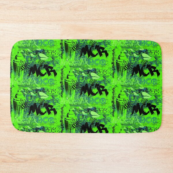 Item preview, Manchester Bees Graffiti (no border, Green) designed and sold by abigabhall.
