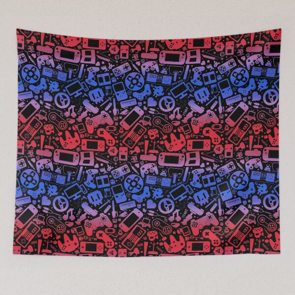 Item preview, Gamer Pattern Red, White and Blue designed and sold by Jarrod Vandenberg.