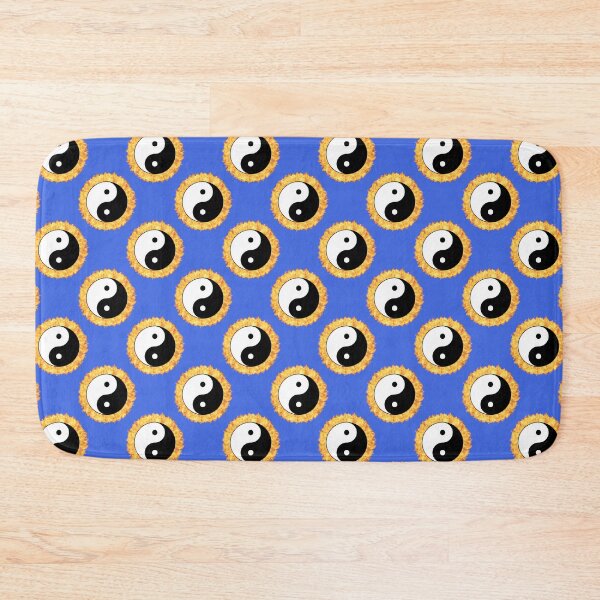 Item preview, Yin And Yang Repeating Pattern (With Fire Royal Blue background) designed and sold by Pendy777.