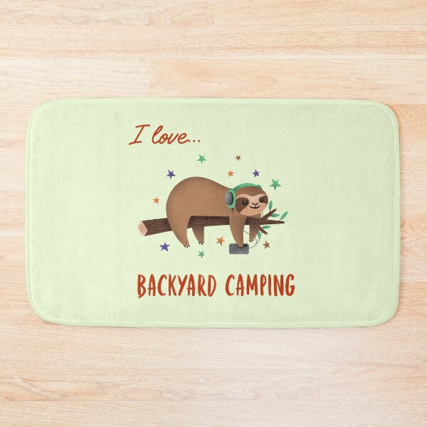 Item preview, Cute animal Backyard Camping designed and sold by Life Is Beautiful.