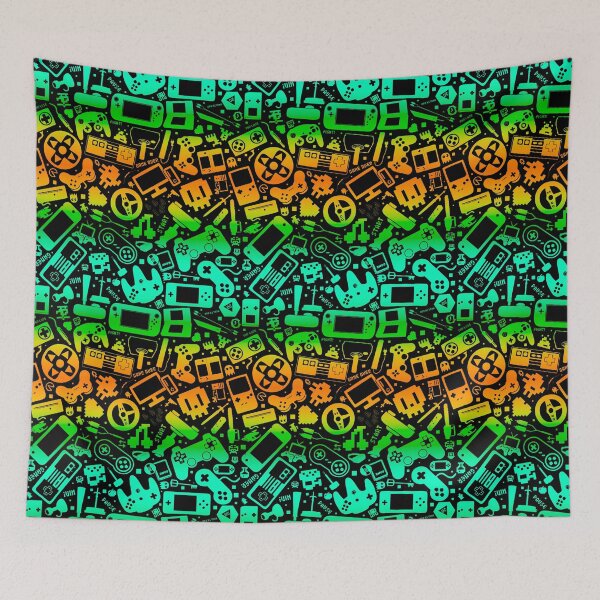 Item preview, Video Gamer Pattern Vivid Tropical designed and sold by Jarrod Vandenberg.