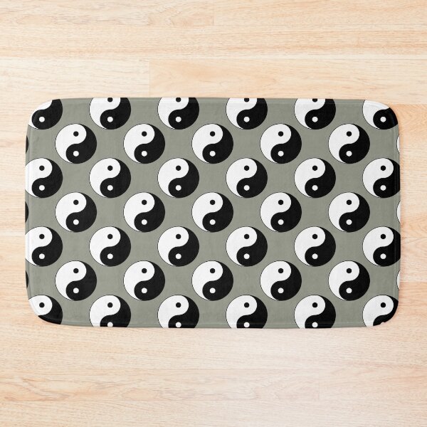 Item preview, Yin And Yang Repeating Pattern (Heather Grey Background) designed and sold by Pendy777.