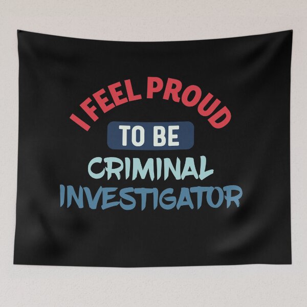 Item preview, I feel Proud to be criminal investigator retro designed and sold by bumperapparels.
