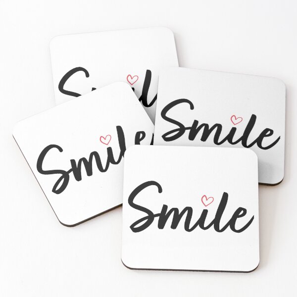 Item preview, Smile Script with Heart designed and sold by aquastarstore.