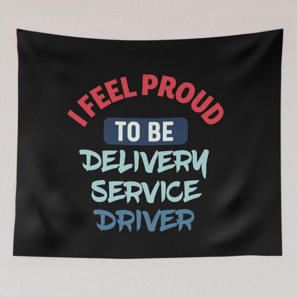 Item preview, I feel Proud to be delivery service driver retro designed and sold by bumperapparels.