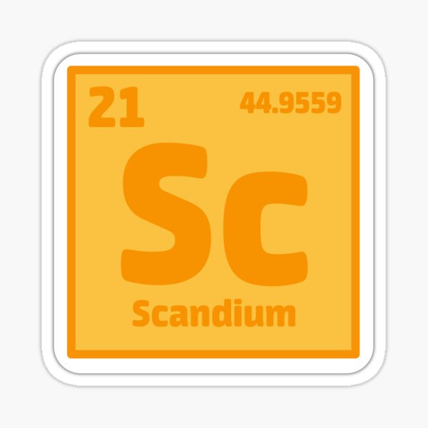Element Scandium Sticker Sticker