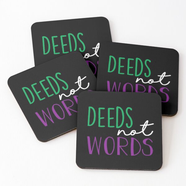 Item preview, Deeds Not Words Large Handlettering designed and sold by MrsJDraws.
