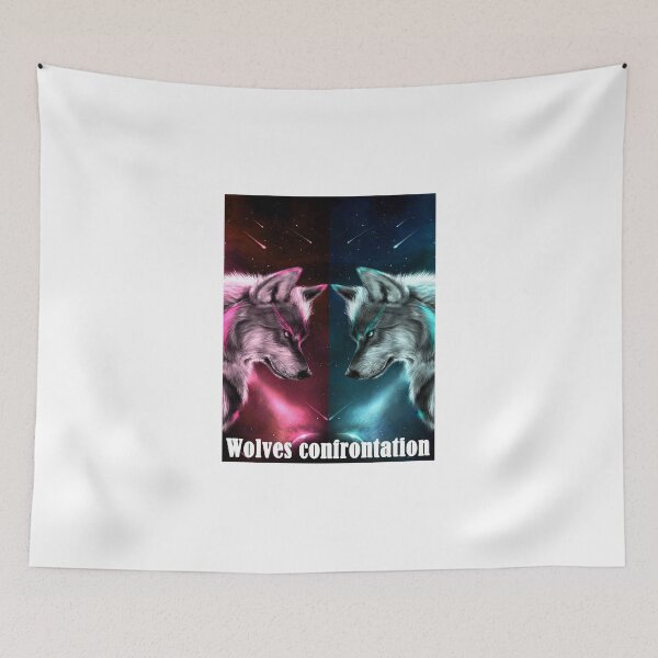 Item preview, Wolves Confrontation designed and sold by StickerNova1.
