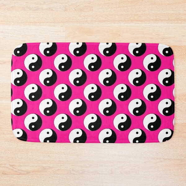 Item preview, Yin And Yang Repeating Pattern (Deep Pink Background) designed and sold by Pendy777.