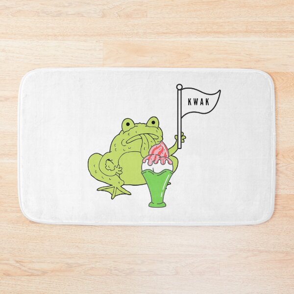 Item preview, Strawberry frog and strawberry ice cream Funny Frog kwak quote designed and sold by OneTimeEngineer.