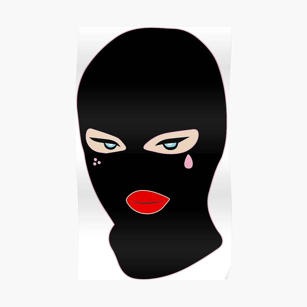 Gangster Ski Mask Illustration Design Mask By Mosala92 Redbubble