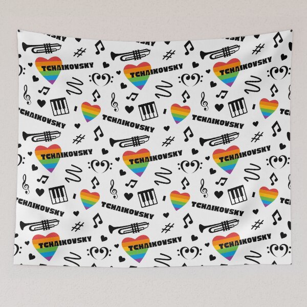 Item preview, Amo Tchaikovsky | Patrón musical sin costuras designed and sold by EarlessPierre.
