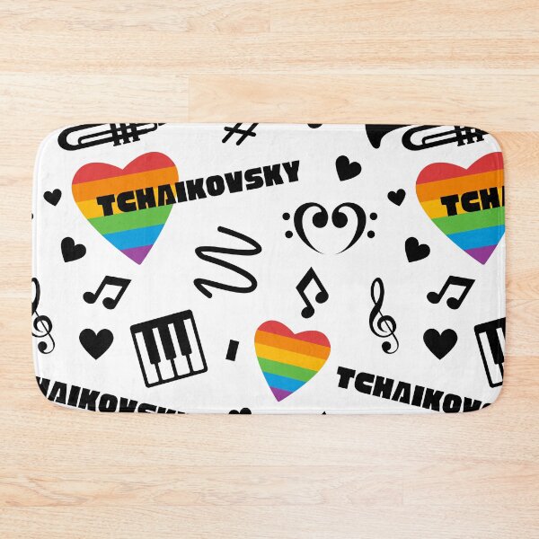 Item preview, I Love Tchaikovsky | Musical Seamless Pattern designed and sold by EarlessPierre.