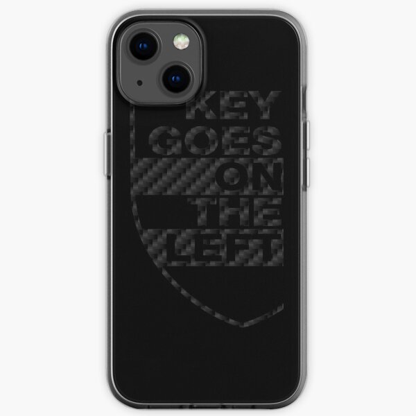 Schlüssel geht auf den linken Kohlenstoff iPhone Flexible Hülle