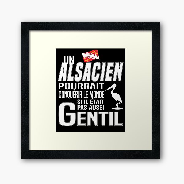 alsacien gentil / Alsace Impression encadrée