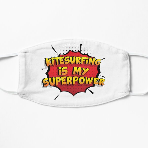 Kitesurfing ist mein Superpower Lustiges Kitesurfing Designgeschenk Flache Maske