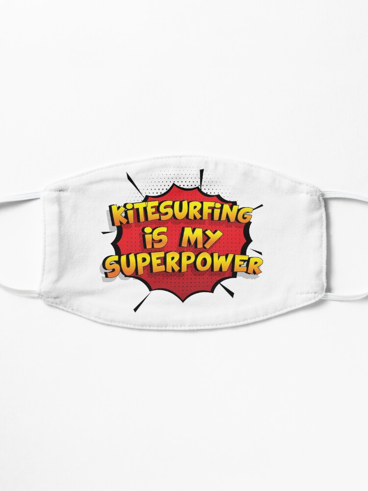 Alternative Ansicht von Kitesurfing ist mein Superpower Lustiges Kitesurfing Designgeschenk Maske