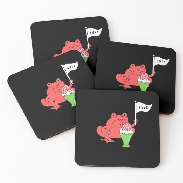 Item preview, Strawberry frog and strawberry ice cream Funny Frog kwak quote designed and sold by OneTimeEngineer.
