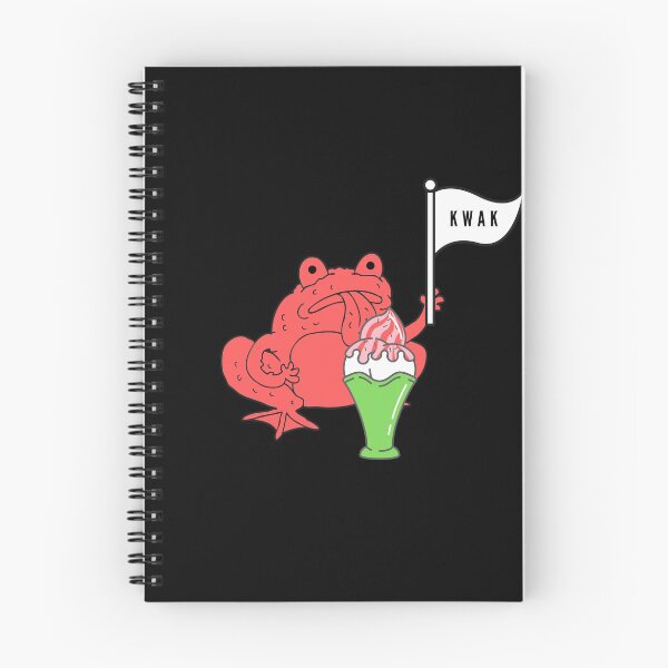 Item preview, Strawberry frog and strawberry ice cream Funny Frog kwak quote designed and sold by OneTimeEngineer.