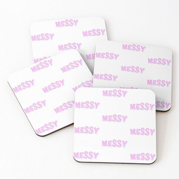 Item preview, MESSY (Pink & White) designed and sold by lettersbysid.