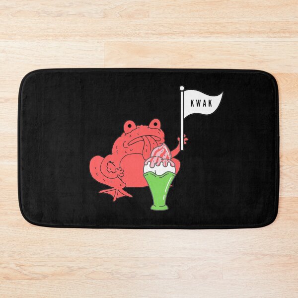 Item preview, Strawberry frog and strawberry ice cream Funny Frog kwak quote designed and sold by OneTimeEngineer.