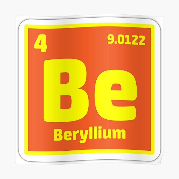 Beryllium Posters | Redbubble