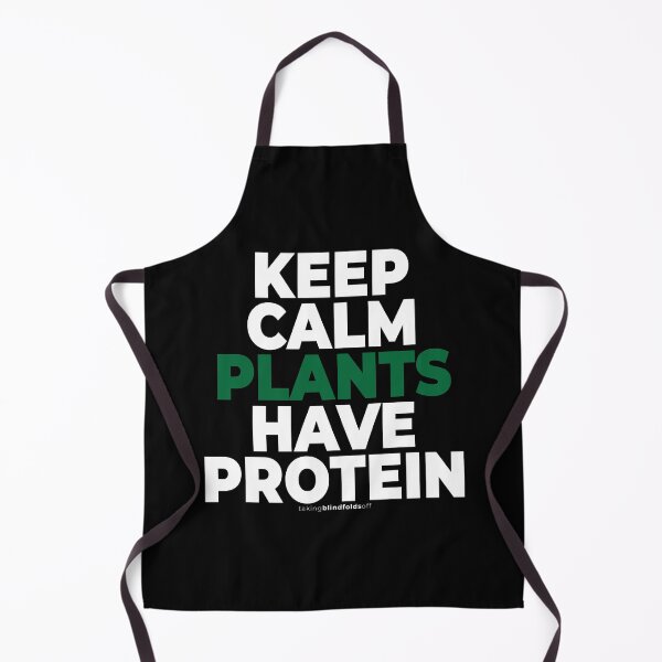 Item preview, keep calm plants have protein - vegan activist graphics (120) designed and sold by blindfoldsoff.